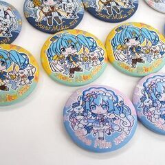 雪ミク スノーミク 缶バッジ コレクション 27個セット 2011～ 織り加工 布張り SNOW MIKU　☆ PayPay(ペイペイ)決済可能 ☆ 札幌市 豊平区 平岸 平岸店の画像
