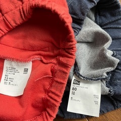 UNIQLO、GU ベビーレギンス（リラックスフィット）3着　サイズ80の画像