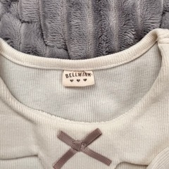 BELLWINK 襟付き長袖カットソー アイボリーの画像