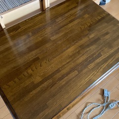 こたつテーブル　天然杢使用　木製の画像