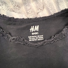 BREEZE ネイビー フリル長袖カットソー 90の画像