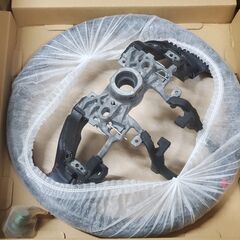 ☆★　N-BOX JF3 JF4 革巻きステアリング 革巻きシフトレバー　黒/赤ステッチ　★☆の画像