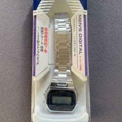 CASIOのデジタル腕時計、A158WA-1JFです。の画像