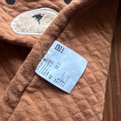くま　ユニクロ　ロンパース　60cmの画像
