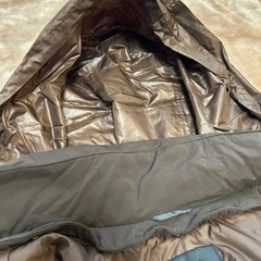 ダーバンD'URBANフード付きコートメンズコートモッズコートアウター冬服秋服防寒用防寒服ジャンパージャンバーダークブラウン　焦げ茶色メンズ（men’s）男性用紳士服肩幅約48センチ身幅約56センチ袖丈約60センチ着丈約83センチライナーの画像