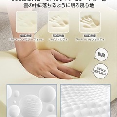【新品】低反発まくら　首が痛くならない　の画像