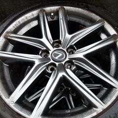 傷が多いです・・レクサス　IS　Fスポーツ純正　18インチ　8J +45　8.5J +50　5穴　PCD114.3の画像