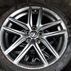 傷が多いです・・レクサス　IS　Fスポーツ純正　18インチ　8J +45　8.5J +50　5穴　PCD114.3の画像