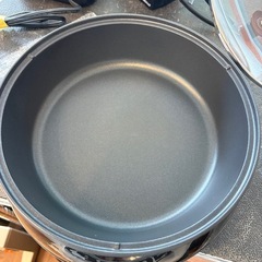 【立てられるガラス蓋付き電気グリル鍋】★2022年製 クリーニング済 【管理番号11811】桒の画像