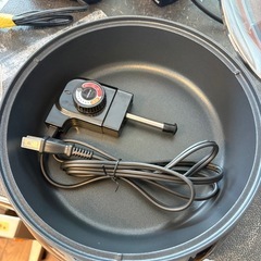 【立てられるガラス蓋付き電気グリル鍋】★2022年製 クリーニング済 【管理番号11811】桒の画像