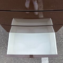 ウッドトップチェスト5段 収納ケース 衣類ケース ブラウンの画像