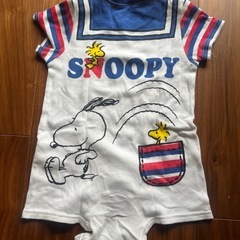 ユニバ　スヌーピー　80cm ロンパース　ベビーの画像