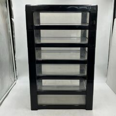 【現状品】SOFIA/ソフィア 6段ラック 黒 2点 事務用品 事務所 文房具 書類保管 収納ケース 収納ラック 書類ケース (1)の画像