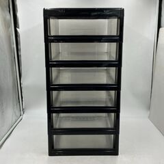 【現状品】SOFIA/ソフィア 6段ラック 黒 2点 事務用品 事務所 文房具 書類保管 収納ケース 収納ラック 書類ケース (1)の画像