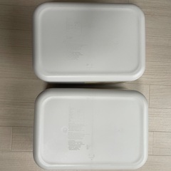 無印良品　やわらかポリエチレンケース・中　約幅25.5✖︎奥行✖︎高さ:16cm 2個ありますの画像