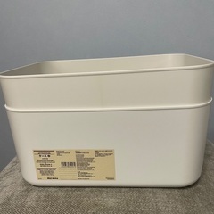 無印良品　やわらかポリエチレンケース・中　約幅25.5✖︎奥行✖︎高さ:16cm 2個ありますの画像