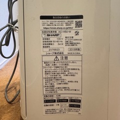 加湿空気清浄機　SHARP2018年製の画像