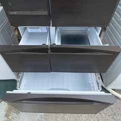 【リサイクルサービス八光】2017年製　三菱電機　MR-JX60C-RW 冷蔵庫 置けるスマート大容量 JXシリーズ ロイヤルウッド [600L /6ドア /観音開きタイプ]の画像