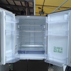 【リサイクルサービス八光】2017年製　三菱電機　MR-JX60C-RW 冷蔵庫 置けるスマート大容量 JXシリーズ ロイヤルウッド [600L /6ドア /観音開きタイプ]の画像