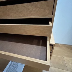 無印良品 木製収納ケース・引出式・4段・ワイドの画像