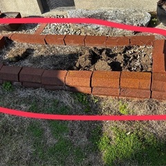 レンガ　花壇　家庭菜園用レンガの画像