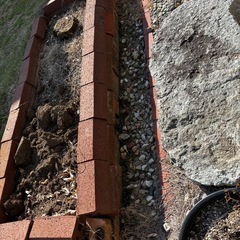 レンガ　花壇　家庭菜園用レンガの画像