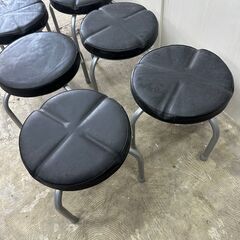 ニトリ 椅子 パイプローチェアー クッション 丸型 5個セットの画像