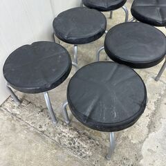 ニトリ 椅子 パイプローチェアー クッション 丸型 5個セットの画像