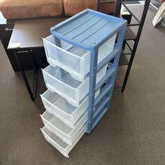 店頭引き渡し 中古 収納ケース 5段 引き出し 収納 クリアケース 家具の画像