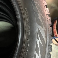 ブリヂストン  VRX2 スタッドレス　215/55R17 4本中古の画像