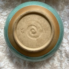 瀬戸焼 貫入陶器 直径18高さ8 彩雲堂の画像