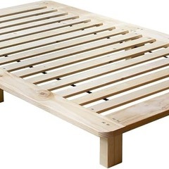 一時募集停止します　セミダブル すのこベッドの画像