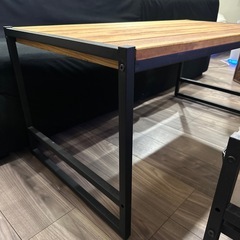 ローテーブル/木　アイアンの画像