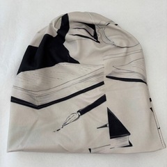 黒猫デザインのシングルサイズ帽子の画像