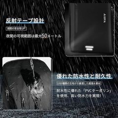 AISFA リュック バックパック 30L USB充電機能付き ブラックの画像