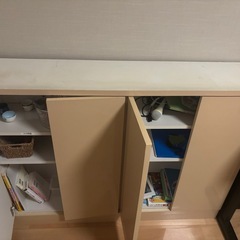 カウンター下収納棚の画像