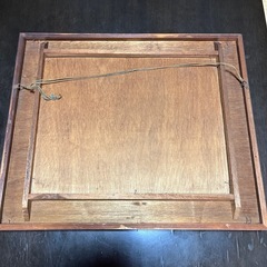 蝶の羽アート作品　額縁入り　ヴィンテージ品の画像