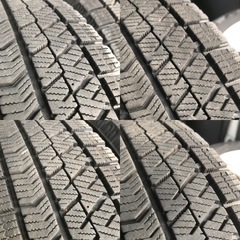 14インチアルミホイール スタッドレス155/65R14 4本 バリ溝　ブリジストン VRX2の画像