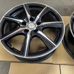 17インチ　オデッセイ エスティマ C-HR RAV4 CX-30 CX-5 CX-8 など 7J +48 5穴 PCD114.3 4本セット ダンロップ製 Lofida XT7 の画像