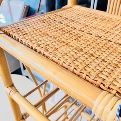 ラタン　スリッパラック　籐　昭和レトロ　ヴィンテージ　美品 の画像