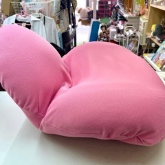 美品　座椅子　ピンク　リクライニング　クッションの画像