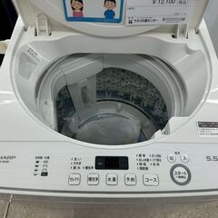 ★リユースのサカイ高崎店★TJ13383 SHARP 洗濯機 5.5kg 2020年製 動作確認／クリーニング済みの画像