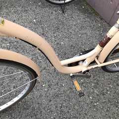 ジモティ割引有★【ジャングルジャングル岸和田店】自転車 シティサイクル ママチャリ ベージュ系 26インチ 南大阪 岸和田市 貝塚市 泉佐野市 和泉市 忠岡町 熊取町の画像