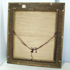 歌舞伎 鏡獅子　額装　高さ72x幅64㎝　白獅子　かがみじし　壁飾り　インテリア　彫刻　絵　和風　美術　元箱あり　伝統　353ZSの画像