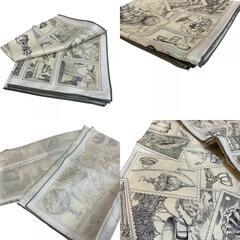 エルメス HERMES スカーフ LE PHILATELISTE DU FAUBOURG フォーブルの切手愛好家 カレ90 アイボリーの画像