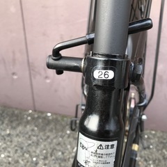 ジモティ割引有★【ジャングルジャングル岸和田店】自転車 シティサイクル ママチャリ ブラック 26インチ 南大阪 岸和田市 貝塚市 泉佐野市 和泉市 忠岡町 熊取町の画像