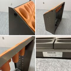 J7P2421 カサ立て オブリークアーバン 12本用 傘 オレンジ テラモト TERAMOTO 樹脂製 シュート オフィス 店舗 現状の画像