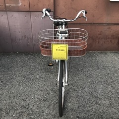 ジモティ割引有★【ジャングルジャングル岸和田店】自転車 シティサイクル ママチャリ シルバー 27インチ 南大阪 岸和田市 貝塚市 泉佐野市 和泉市 忠岡町 熊取町の画像