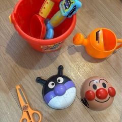 アンパンマンお砂場セット　ハサミ　フラフープの画像