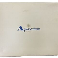 Aquascutum アクアスキュータム 綿毛布 140x200cm 泰道リビング 未使用現状品の画像